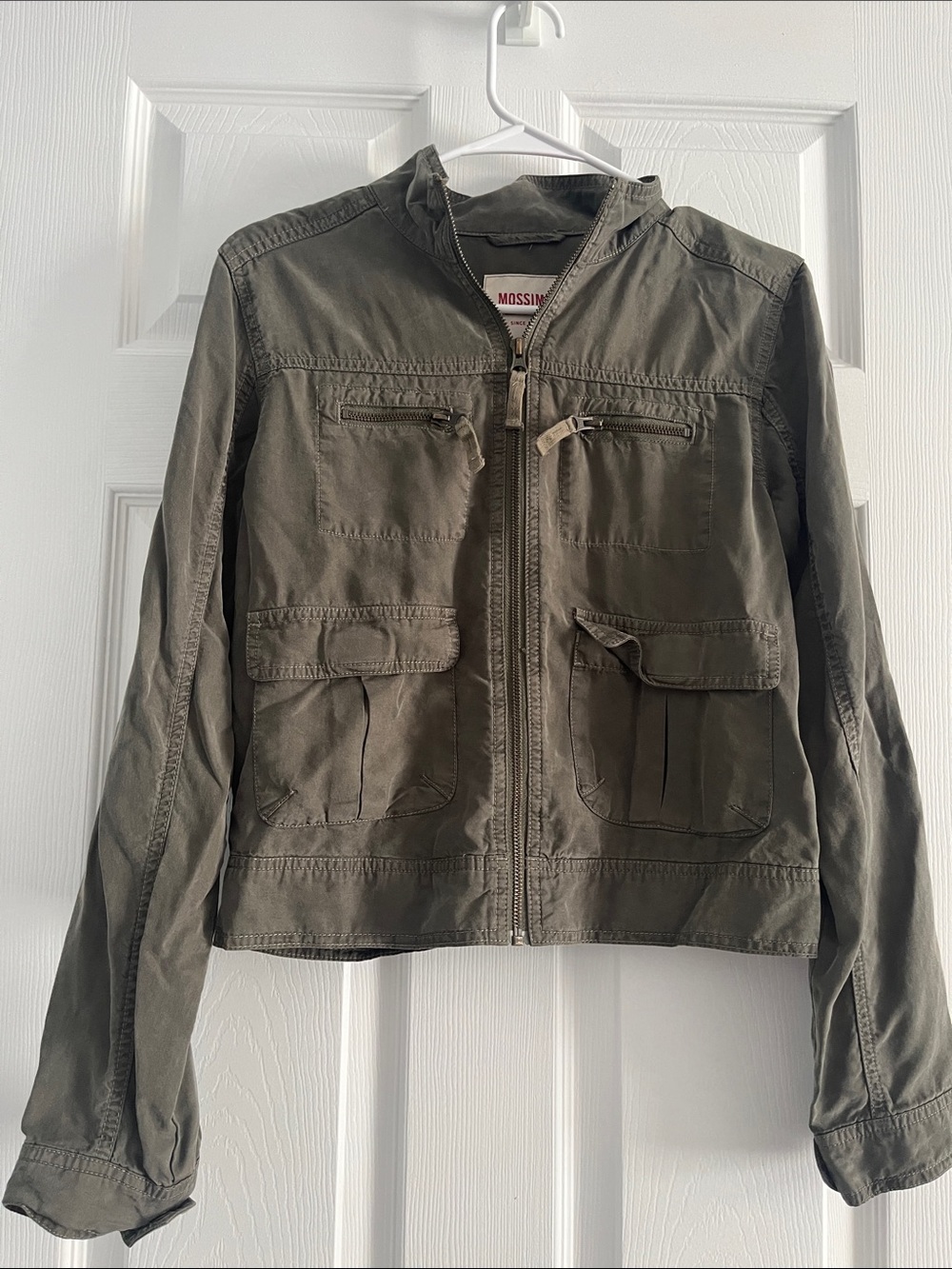 Mossimo Supply Co. Olive Green Utility Zip Jacket